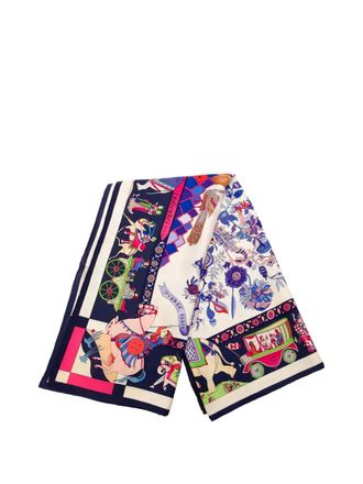 Herm&egrave;s Foulard Fantaisies Indiennes in seta 2000-2025 - Blu