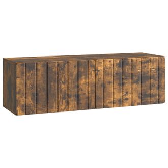 vidaXL Mueble Para Tv De Pared Roble Ahumado 98 X 31 X 30 Cm Vidaxl