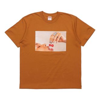 SUPREME SS20 Week 1 Cherries Tee Cherry Short Sleeve Unisex Orange SUP-SS20-280