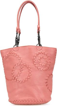 Bottega Veneta Pre-owned Bottega Veneta Small Intrecciato Trimmed Cervo Bucket Bag Ladies 194900