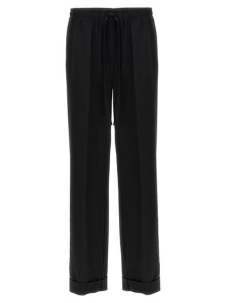 Dolce & Gabbana Black Contrast piping pants