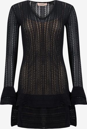 Twinset Kurzkleid mit langen Ärmeln aus Strick