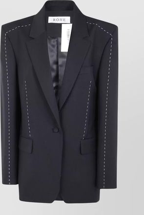 R&oacute;he virgin wool mohair blazer