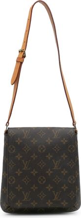 Louis Vuitton Pre-owned Womens Cartouchiere Crossbody Bag - Brown Textile - One Size