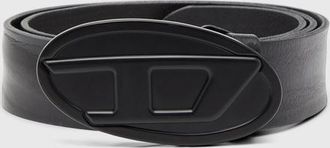 Diesel 4cm belt in waxed leather - Belts - Man - Black