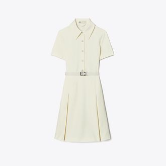 Tory Burch Womens Short-Sleeve Pleated Golf Dress, size 18