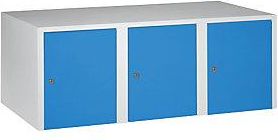EKO V-part - Armario Superior M&uuml;nchen 3 Compartimentos Azul Luminoso