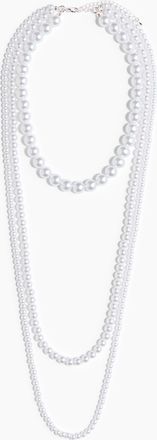 H&M Dreireihige Perlenkette - White