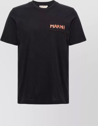 Marni cotton logo print short-sleeve t-shirt