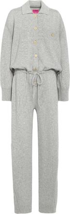 Barrie x Sofia Coppola long-sleeve cashmere jumpsuit - women - Cashmere - M - Grey