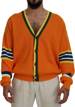 Dsquared2 Dsquared&sup2; Cotton Long Sleeves Men Cardigan Mens Sweater (Pre-Owned)