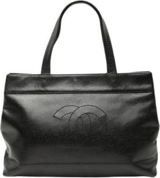 Chanel Pre-owned Tote Bags, female, Black, Size: ONE SIZE Pre-owned Vintage Tote Bag