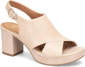 Söfft Womens Liv Slingback Platform Sandals In Tapioca