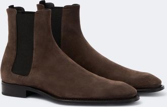 Saint Laurent Aurelien suede Chelsea boots