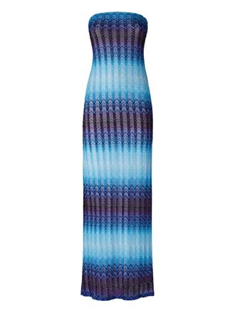 Missoni faded-effect dress - Blue