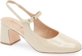 Regarde le ciel Edda Slingback Mary Jane Pump in Twinkle Crema at Nordstrom, Size 9Us