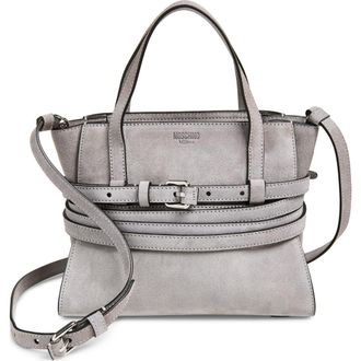 Moschino Tie Me Suede Handbag in Grey 01A Of0 at Nordstrom
