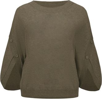 Joseph Ribkoff Top 263935 3380 - Dames - Ronde hals truien - Groen - S - Truien & Vesten