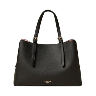 Twinset Handbags, female, Black, Size: ONE SIZE Shoulder Tote Bag