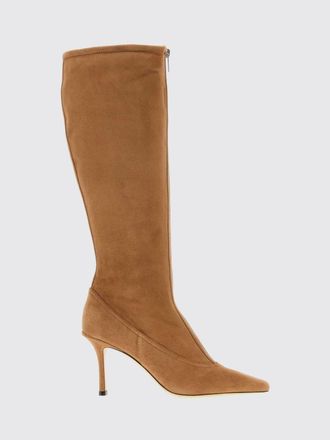 Jimmy Choo London Stivali Jozi al ginocchio in camoscio con tacco a spillo e monogram