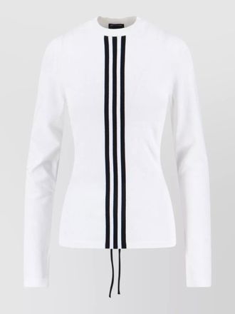 Yohji Yamamoto long sleeve crew neck knit top