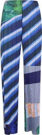 Issey Miyake Pantaloni Con Pieghe City Collage