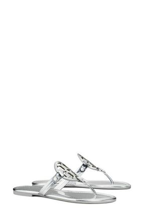 Tory Burch Miller Thong Sandal in Argento at Nordstrom, Size 5.5