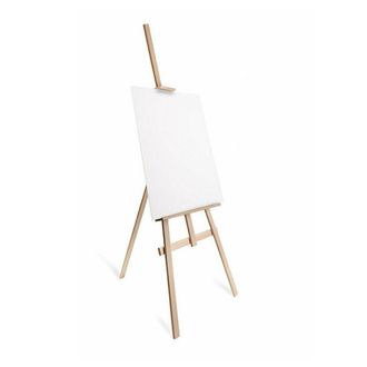Trade Shop Trade Shop - Cavalletto Pittorico In Legno Inclinabile 120 Cm Pittura Esposizione Tele Quadri