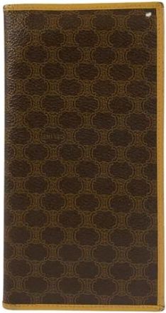 Celine Pre-owned Wallets, male, Brown, Size: ONE SIZE Pre-owned Macadam PVC Long Wallet