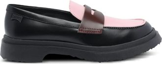 Camper Twins tweekleurige penny loafers - Zwart