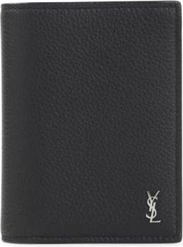 Saint Laurent Wallets & Cardholders, male, Black, Size: ONE SIZE Calf Leather Wallet