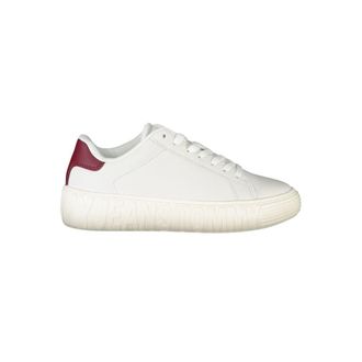 Tommy Hilfiger Witte Leren Dames Sneaker