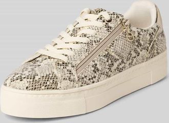 Tamaris Tamaris Low Top Sneaker in Schlangenleder-Optik Modell Snake in Beige, Gr&ouml;&szlig;e 36
