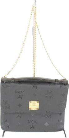 MCM Pre-owned Cross Body Bags, female, Black, Size: ONE SIZE Pre-owned Shoulder Bag