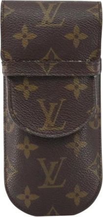 Louis Vuitton Pre-owned Accessories, female, Brown, Size: ONE SIZE Pre-owned Vintage Monogram Canvas Flap Case