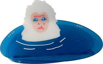 Centinelle Snow Monkey Hair Claw in Blue at Nordstrom