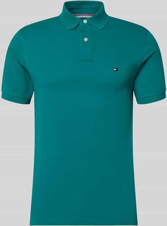 Tommy Hilfiger Regular Fit Poloshirt aus Baumwoll-Mix in Petrol, Gr&ouml;&szlig;e XXL