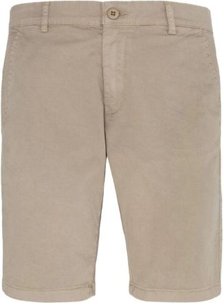 Schott NYC Casual Shorts - Heren - Korte Broeken - Beige - W32 - Katoen - Korte Broeken