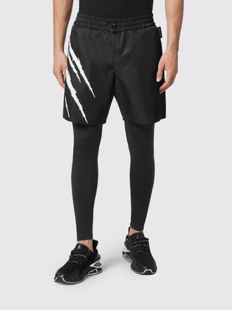 Plein Sport Skinny Fit Double-Layer Stretch Technical Fabric Jogging Trousers