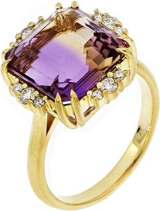 Bony Levy 18K 6.96 Ct. Tw. Diamond & Ametrine Ring