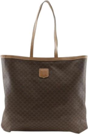 Celine Pre-owned Macadam PVC Tote Bag - Dames - Vintage Shopper - Bruin - ONE Size - Vintage