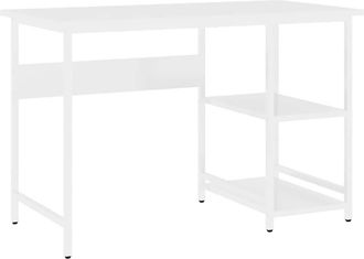 vidaXL Vidaxl - Escritorio Para Ordenador De Mdf Y Metal Blanco 105x55x72 Cm