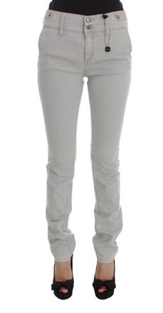 Costume National Pants Cotton Blend Super Slim Fit Womens Jeans