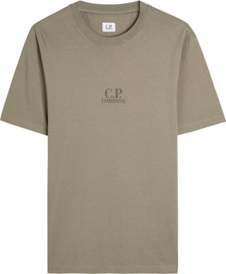 C.P. Company 30/1 Printed Cotton T-shirt - Taupe - M