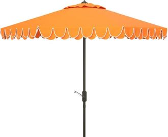 Safavieh Sombrilla de metal naranja