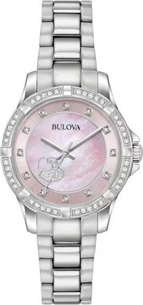 Bulova Classic Quartz Pink Mother of Pearl Dial Ladies Watch 96L237