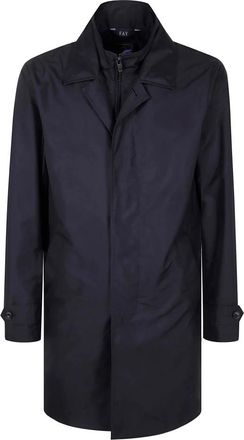 Fay Blauwe Winterjassen - Heren - Mantel - Blauw - 2XL - Jassen