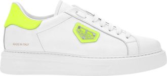 Philipp Plein Low-Top Sneakers Titan - unisex - Sneakers - Wit - 36 EU - Denim - Schoenen