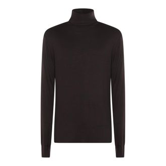 Thom Krom T-Shirts And Polos Night Brown-Uomo