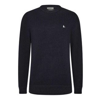 Jack Wills Heren Linus Zaadgestikte Trui (Zwart)